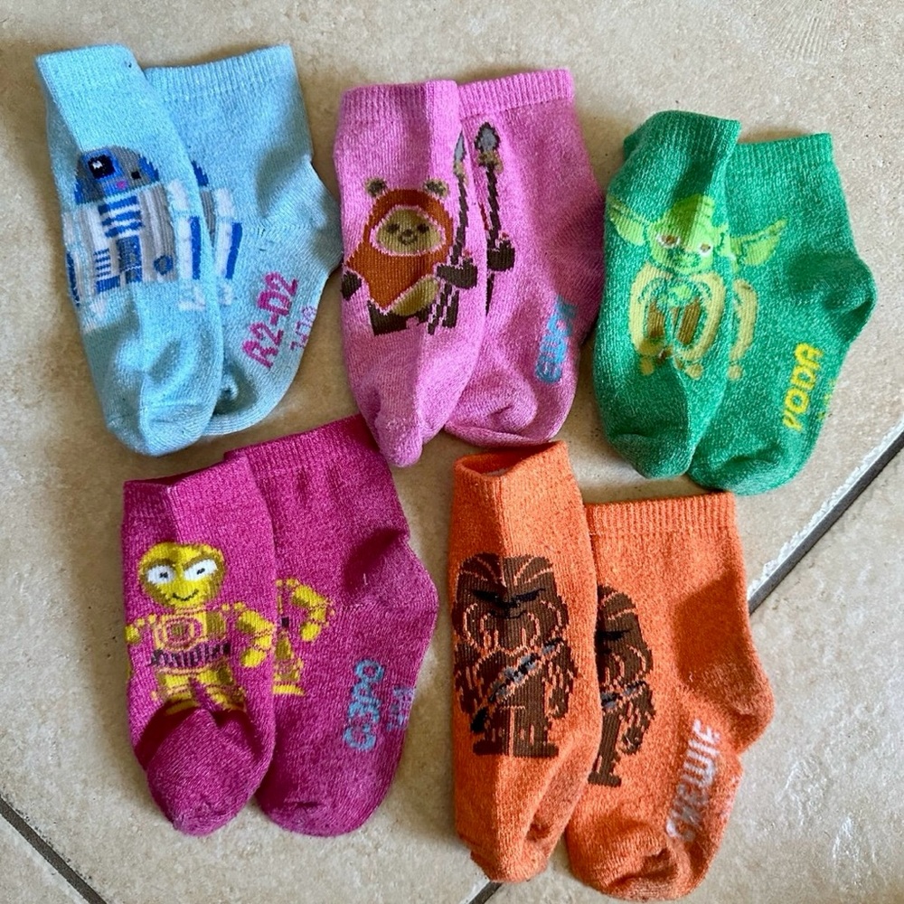 Star Wars Character Kids Socks - Multicolor Set